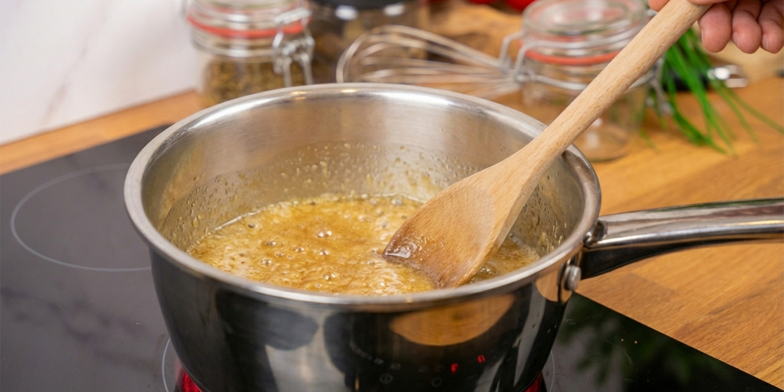 Koka blandningen Cook the mixture