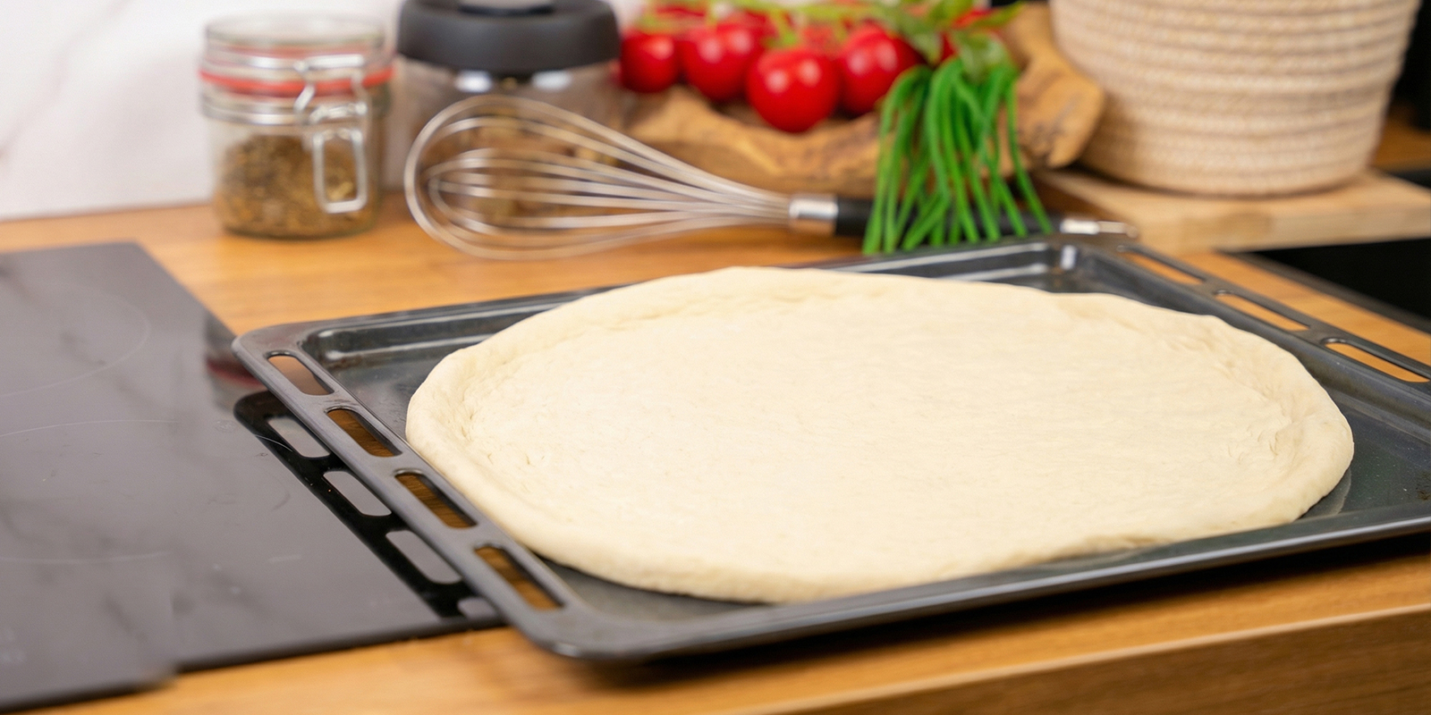 Förbered pizzabotten Förbered pizzabotten