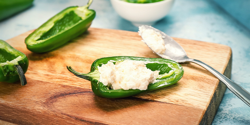 Ugnsbakade jalapeño poppers: Steg Ugnsbakade jalapeño poppers: Steg