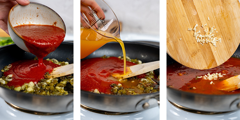 Tillsätt resten av ingredienserna Tillsätt resten av ingredienserna