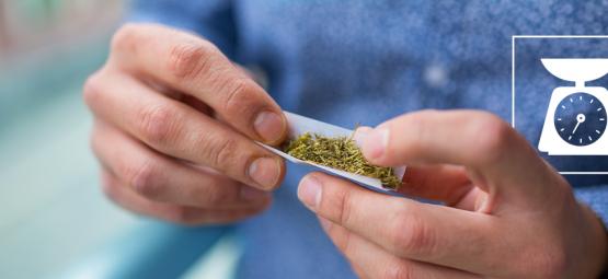 Hur mycket cannabis är det i en genomsnittlig joint?