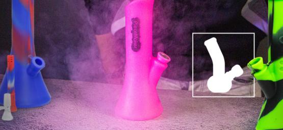 Är det säkert att använda en bong, pipa eller cannabiskontainer i silikon?